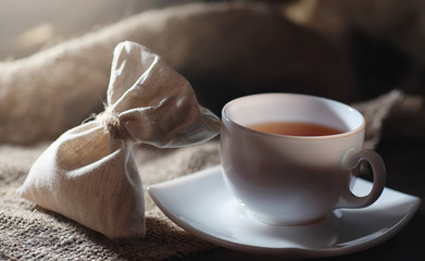 Wall Mural - Brewed tea on a serving table