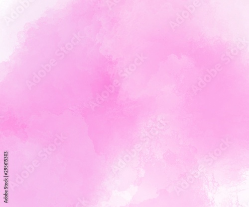 Soft pink Watercolor artistic brush stroke isolated on white background. Abst...