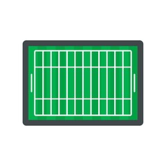 Poster - american football field icon. flat illustration of american football field vector icon for web desig
