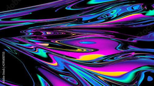 Cuadros en Lienzo Creative concept fluid colors backgrounds