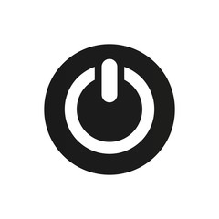 Poster - Power button icon vector isolated on white background