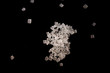 © avs - Sugar crystals macro shot on black background