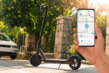 Mobile application for escooter sharing	
