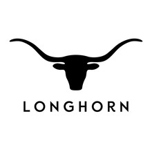Vector Illustration Of A Longhorn Bull Logo Concept.