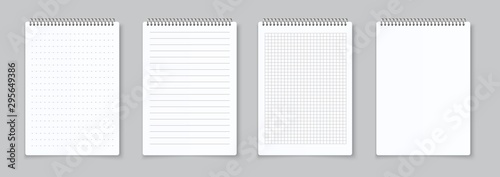 Fotografía Realistic notebooks sheets