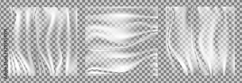 Fotomural Realistic stretch transparent polyethylene vector