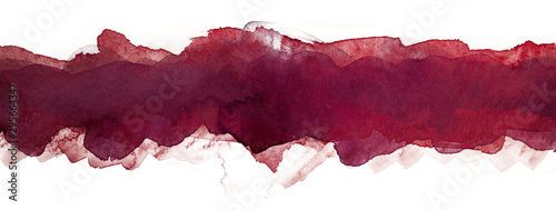 Fotografía abstract watercolor multilayer strip background dark red stripe line element for