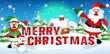 © Long@gilbert - merry christmas.santa claus cute cartoon.for Christmas and Happy New Year background.vector illustration