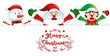 © Long@gilbert - merry christmas.santa claus cute cartoon.for Christmas and Happy New Year background.vector illustration