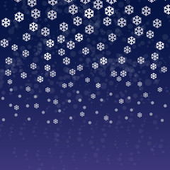 Wall Mural - Vector snowflakes background for christmas and new year