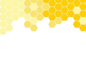 yellow honeycomb background. honeycomb pattern. Hexagon abstract background vector design.