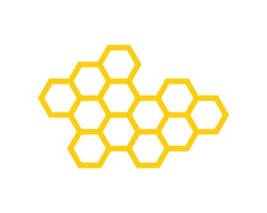 Wall Mural - Honeycomb Background. Icon honeycomb. Vector Illustration of Geometric Hexagons Background