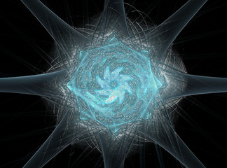 Poster - abstract design made of sacred symbols signs geometry and designs on the subject of astrology alchem