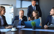 © ty - Business people meeting conference discussion corporate concept.