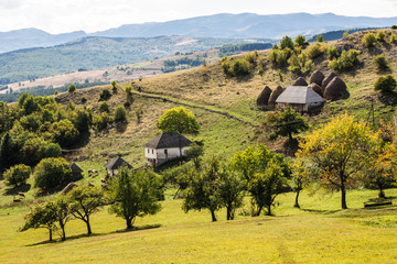 Sticker - village in the mountains