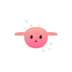Poster - Kawaii avatar sweet sheep icon. Element of kawaii style illustration icon