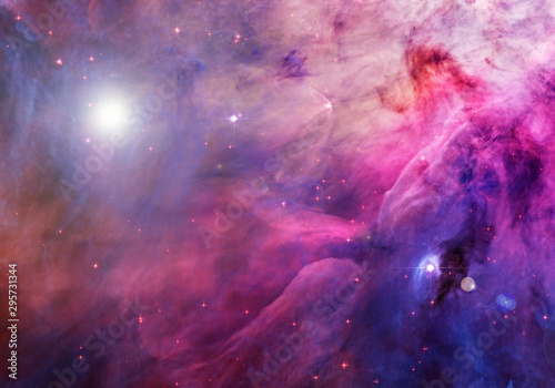 A beautiful galaxy, with stars, nebulae, and glow Tableau sur Toile