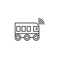 Future bus connection transport icon. Element of future transport icon