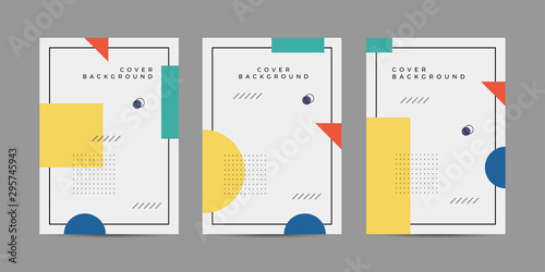 Cuadros en Lienzo Covers memphis style with minimal design
