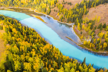 Wall Mural - beautiful kanas landscape in autumn