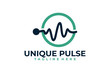 Pulse logo icon vector isolated