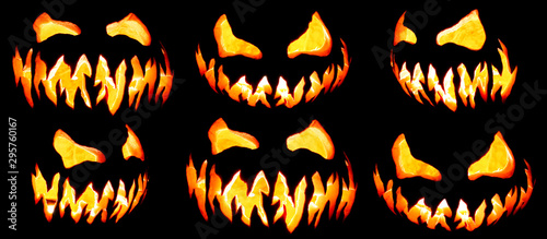 Collection Of Scary Halloween Pumpkin Jack O Lantern Faces Glowing Red And Yellow Eerily On Black Buy This Stock Photo And Explore Similar Images At Adobe Stock Adobe Stock,Gas Dryer Vs Electric Dryer