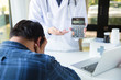 © Pcess609 - Medical expense concept.Patients are worried about medical expenses.
