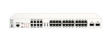 © Vadim - The service router for mounting with a 19-inch rack has 24 Ethernet ports, 1  SFP port, 1  SFP+ port, 2 USB ports, 6 FXS ports, 2 FXO port. White colour. Vector illustration.