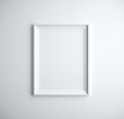Aufkleber - Empty frame on white room