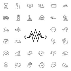 Poster - Electricity icon. Universal set of speed for website design and development, app development