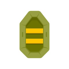 Poster - hunting rubber boat icon. flat illustration of hunting rubber boat vector icon for web design