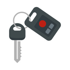 Poster - car key security icon. flat illustration of car key security vector icon for web design