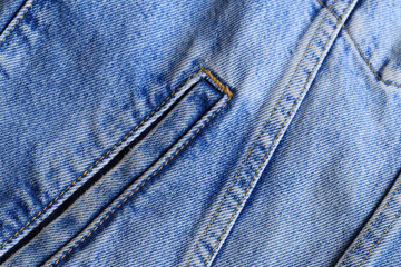 Denim jeans texture or denim jeans background with old torn. - Image