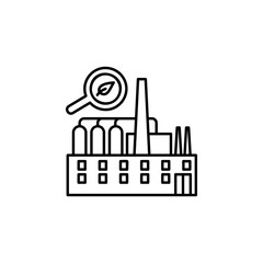 Poster - Greenhouse icon. Element of future business thin line icon