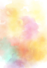 Wall Mural - abstract watercolor digital art painting soft focus for texture background