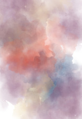 Wall Mural - abstract watercolor digital art painting soft focus for texture background