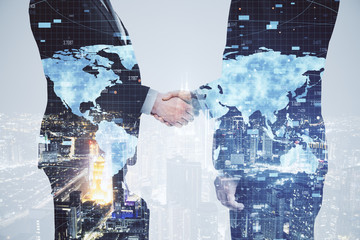 Poster - Global business and teamwork concept