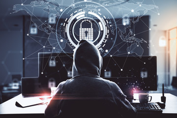 Poster - Hacking and safety concept