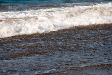 waves on the beach