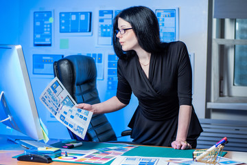 Poster - creation of applications. head of designer studio. coordination of design with the customer. cabinet