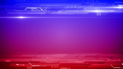 Wall Mural - technology digital animation background
