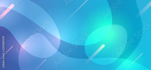 Aqua fluid shape background with modern gradient light colors