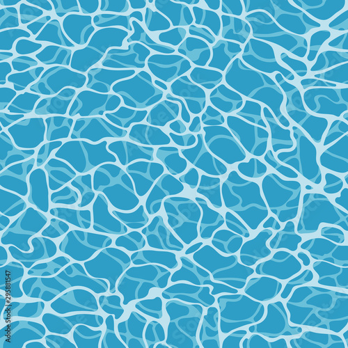 Tapety Turkusowe vector-sea-surface-seamless-pattern-in-blue-simple-doodle-wavy-surface-with-highlights-made-into-repeat-great-for-background-wallpaper-wrapping-paper-packaging-fashion-travel-design