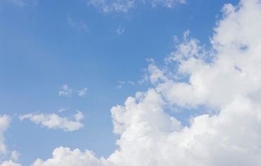 Blue sky and Clouds on Clear Days Background Texture.