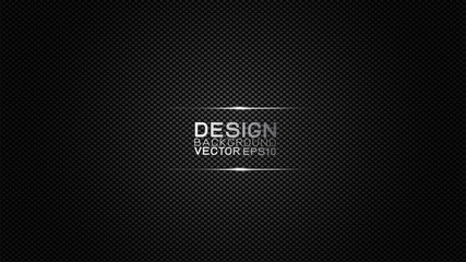 Poster - vector design trendy and technology concept background. dark carbon fiber texture and copy space on 