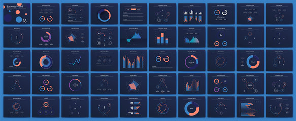 Wall Mural - Infographic vector brochure elements for business illustration