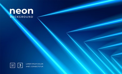 Poster - futuristic abstract colorful vector background with glowing electric bright neon lines . abstract mo