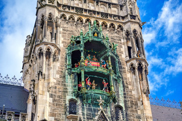 Wall Mural - The New Town Hall located in the Marienplatz in Munich, Germany