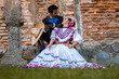 © Gener Vázquez - Pareja charro adelita amor jóvenes mexicano cultura traje típico sombrero exterior