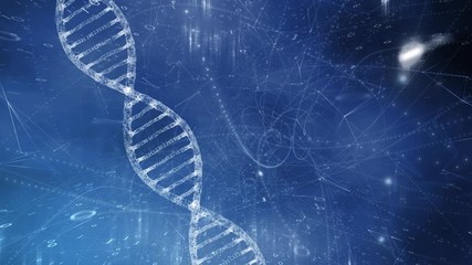 Dna molecule rotation over digital computer cyberspace network.